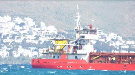 Το Φορτηγό πλοίο VON PERLE προσάραξε στην περιοχή Αμμόγλωσσα στην Κω τα ξημερώματα