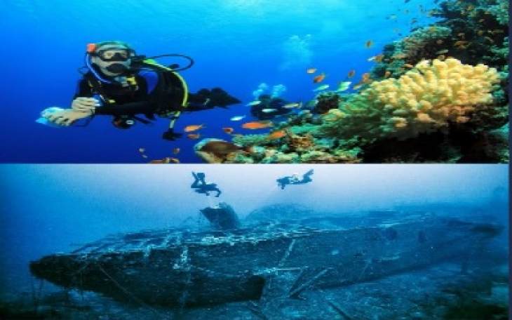 Επιτρέπεται η διενέργεια καταδύσεων αναψυχής ,  στα πρώτα 91 σημεία, όπου βρίσκονται  τα χαρακτηρισμένα ως μνημεία ναυάγια πλοίων  και αεροσκαφών