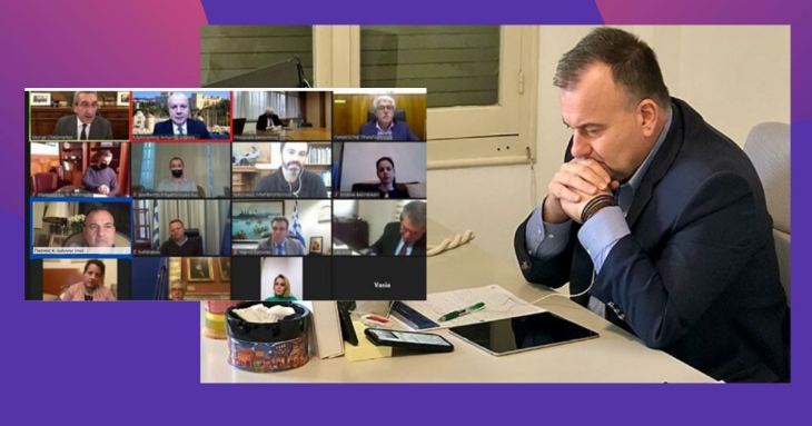 &Sigma;&tau;&eta;&nu; &Tau;&eta;&lambda;&epsilon;&delta;&iota;ά&sigma;&kappa;&epsilon;&psi;&eta; &mu;&epsilon; &tau;&omicron; &Upsilon;&pi;&omicron;&upsilon;&rho;&gamma;&epsilon;ί&omicron; &Delta;&iota;&kappa;&alpha;&iota;&omicron;&sigma;ύ&nu;&eta;&sigmaf;, &sigma;&upsilon;&mu;&mu;&epsilon;&tau;&epsilon;ί&chi;&epsilon; &omicron; &Beta;&omicron;&upsilon;&lambda;&epsilon;&upsilon;&tau;ή&sigmaf; &Delta;&omega;&delta;&epsilon;&kappa;&alpha;&nu;ή&sigma;&omicron;&upsilon; &Iota;&omega;ά&nu;&nu;&eta;&sigmaf; &Pi;&alpha;&pi;&pi;ά&sigmaf;