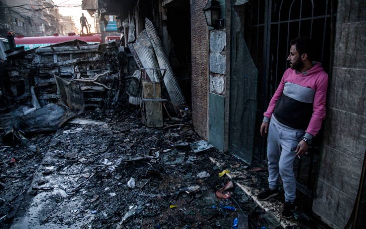 &Sigma;&upsilon;&rho;ί&alpha;: &Tau;&omicron;&upsilon;&lambda;ά&chi;&iota;&sigma;&tau;&omicron;&nu; 10 ά&mu;&alpha;&chi;&omicron;&iota; &nu;&epsilon;&kappa;&rho;&omicron;ί &alpha;&pi;ό &alpha;&epsilon;&rho;&omicron;&pi;&omicron;&rho;&iota;&kappa;&omicron;ύ&sigmaf; &beta;&omicron;&mu;&beta;&alpha;&rho;&delta;&iota;&sigma;&mu;&omicron;ύ&sigmaf;