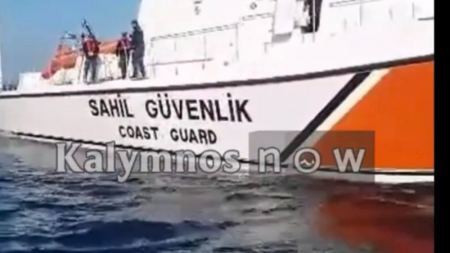 Αποκλειστικό: Τούρκοι λιμενικοί κλέβουν παραγάδι από Καλύμνιους ψαράδες