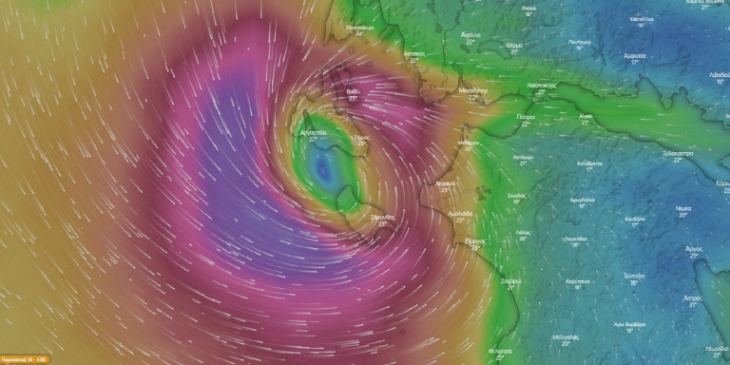 Κακοκαιρία «Ιανός»: Δραματική νύχτα για Ζάκυνθο, Κεφαλλονιά, Ιθάκη -Άνεμοι 10 μποφόρ, αλλάζει πορεία ο κυκλώνας