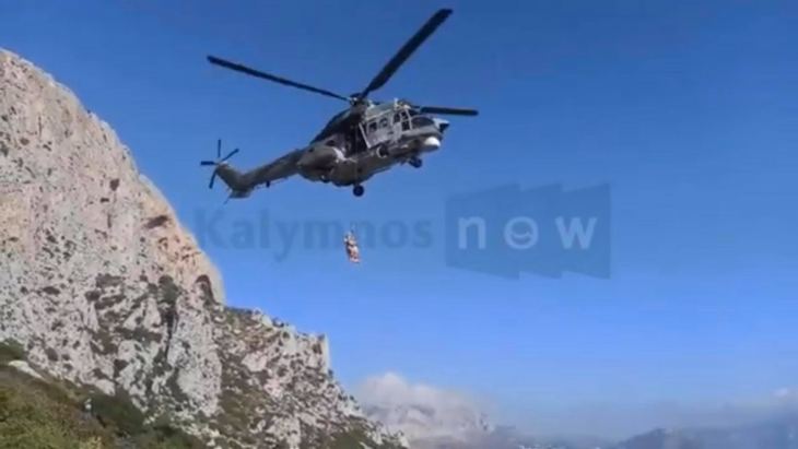 Εντυπωσιακό το βίντεο με το ελικόπτερο στη σημερινή διάσωση στην Τέλενδο
