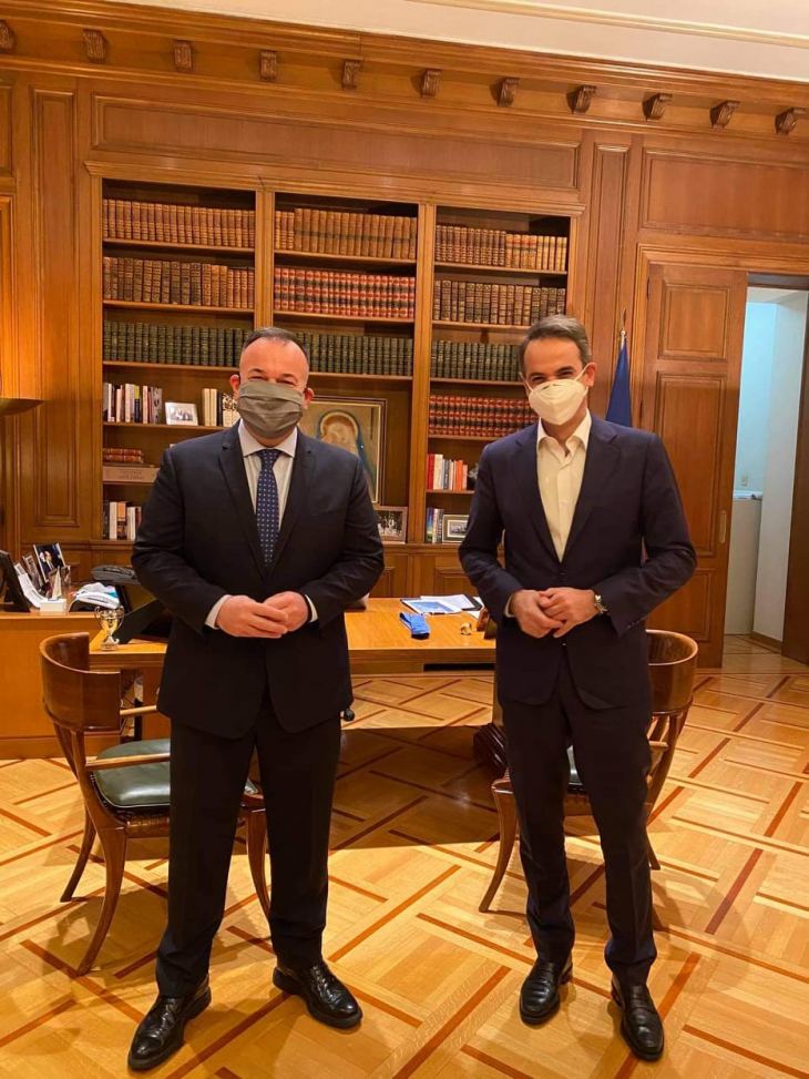 Στο Μέγαρο Μαξίμου ο Ιωάννης Παππάς σε συνάντηση με τον Πρωθυπουργό  Κ. Μητσοτάκη για τα ζητήματα της Δωδεκανήσου.