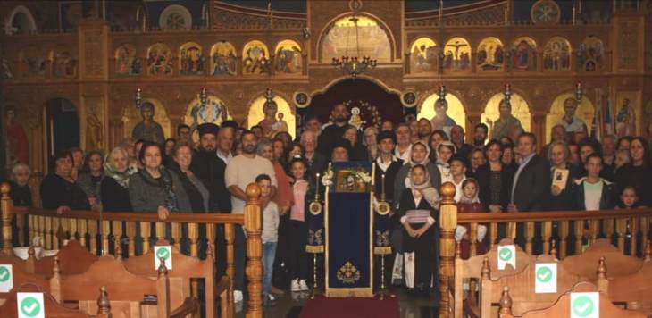 &Epsilon;&omicron;&rho;&tau;&alpha;&sigma;&mu;ό&sigmaf; &tau;&omicron;&upsilon; &Alpha;&gamma;ί&omicron;&upsilon; &Sigma;ά&beta;&beta;&alpha; &alpha;&pi;ό &tau;&eta;&nu; &Kappa;&alpha;&lambda;&upsilon;&mu;&nu;&iota;&alpha;&kappa;ή &Alpha;&delta;&epsilon;&lambda;&phi;ό&tau;&eta;&tau;&alpha; &tau;&eta;&sigmaf; &Mu;&epsilon;&lambda;&beta;&omicron;ύ&rho;&nu;&eta;&sigmaf;